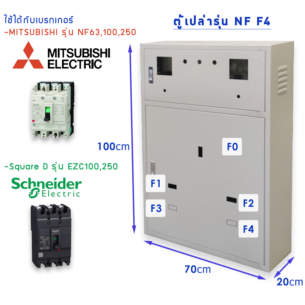 ตู้ไฟ 100A ตู้ไฟ250A